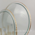 Gold Rim Glass Charger Plates,wedding glass plate